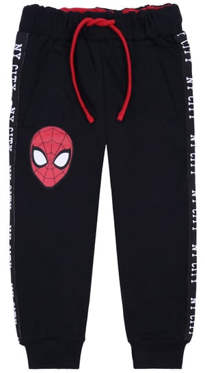 Czarne spodnie dresowe Spiderman MARVEL 7-8lat 128 cm REVIKAM