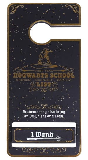 Czarno-złota zawieszka na klamkę Hogwarts Harry Potter Inna marka