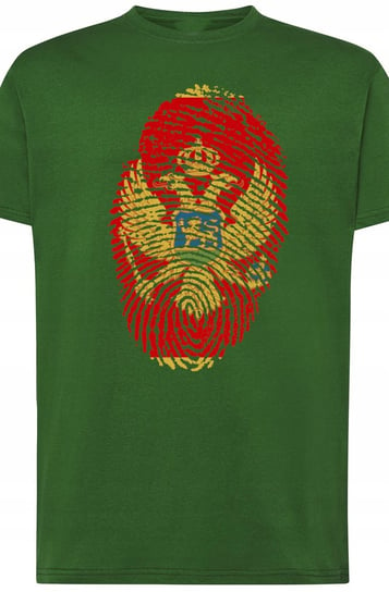 Czarnogóra Flaga Odcisk Męski T-Shirt Rozm.XL Inna marka