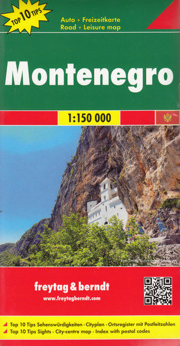 Czarnogóra. Mapa samochodowa 1:150 000 Opracowanie zbiorowe
