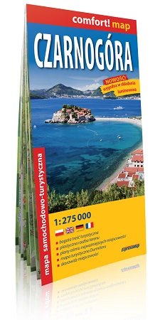 Czarnogóra. Mapa samochodowo-turystyczna 1:275 000 Opracowanie zbiorowe