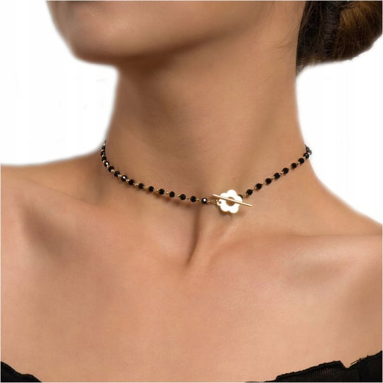 Czarny Choker Koraliki Naszyjnik Boho Krótki Inna marka