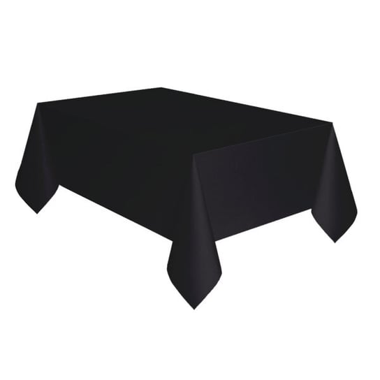 Czarny jednokolorowy Charcoal - Obrus papierowy 137cm x 274cm Amscan