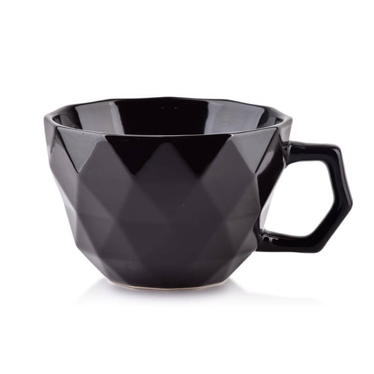 Czarny kubek na kawę herbatę duży 400 ml glamour Mondex