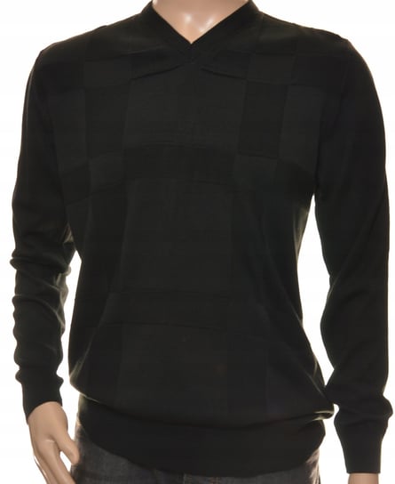 Czarny sweter męski z kaszmiru i wełny merynosów XL Inny producent