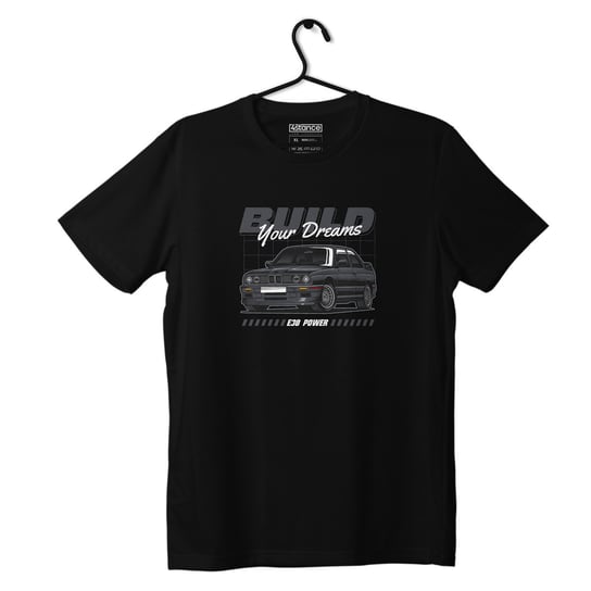 Czarny T-shirt koszulka BMW E30 Build your dreams-3XL ProducentTymczasowy