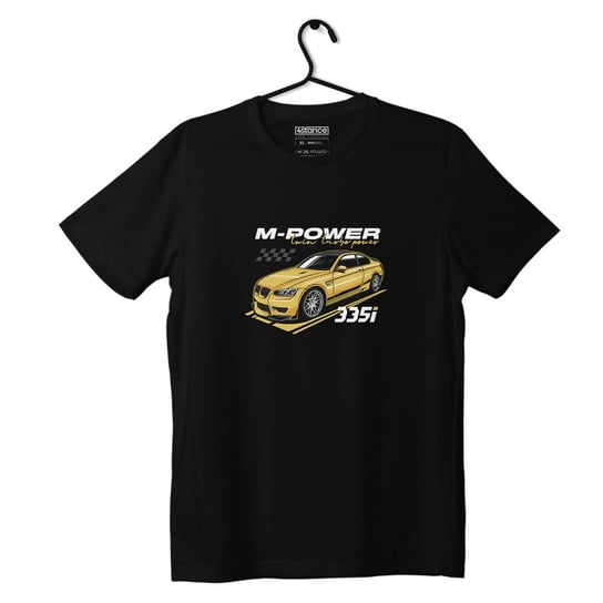 Czarny T-shirt koszulka BMW E90 M3 żółta-3XL ProducentTymczasowy