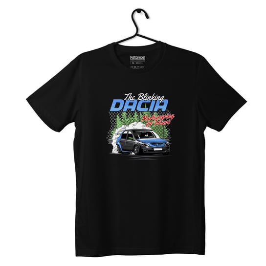 Czarny T-shirt koszulka Dacia Logan-4XL ProducentTymczasowy