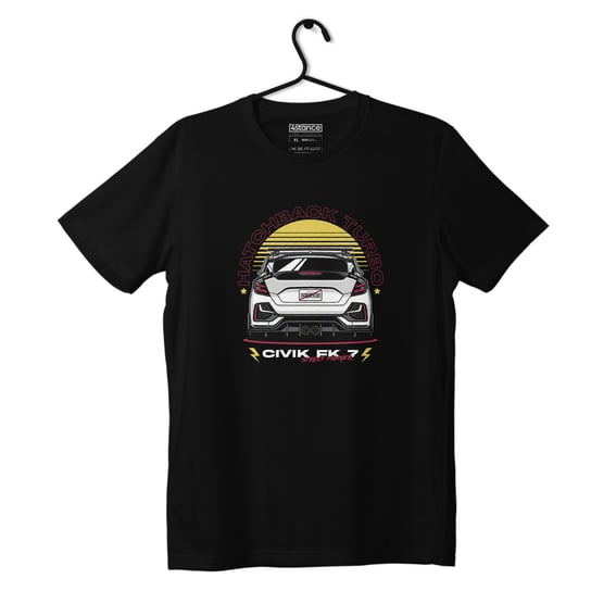 Czarny T-shirt koszulka HONDA CIVIC FK7-S ProducentTymczasowy