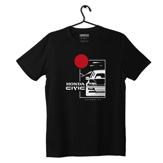 Czarny T-shirt koszulka HONDA CIVIC IX-S ProducentTymczasowy