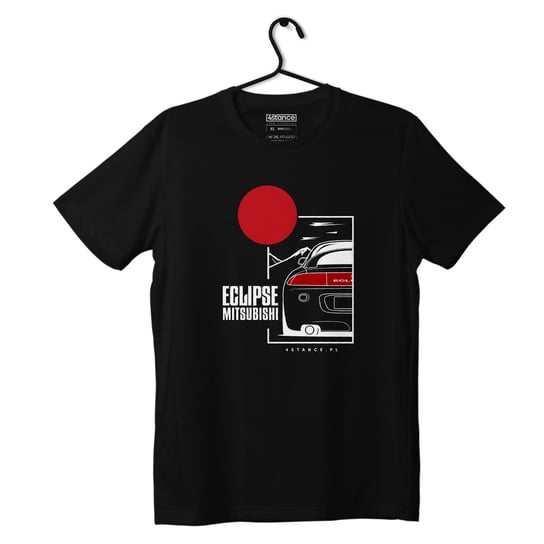 Czarny T-shirt koszulka MITSUBISHI ECLIPSE-L ProducentTymczasowy