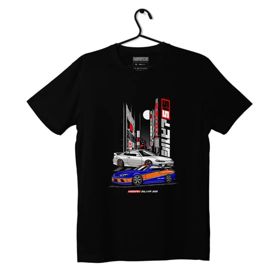 Czarny T-shirt koszulka Nissan Silvia S15-L ProducentTymczasowy