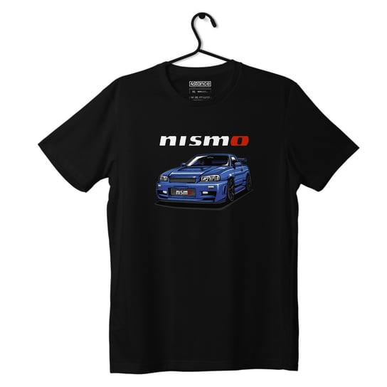 Czarny T-shirt koszulka NISSAN Skyline R34 Nismo-XS ProducentTymczasowy