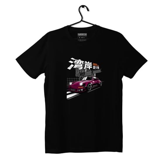 Czarny T-shirt koszulka Porsche 930-L ProducentTymczasowy