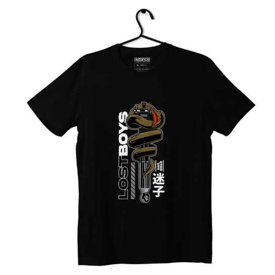 Czarny T-shirt koszulka SNAKE COILOVER-L ProducentTymczasowy