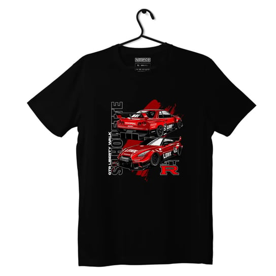 Czarny T-shirt Nissan Skyline R35 Silhouette-3XL ProducentTymczasowy