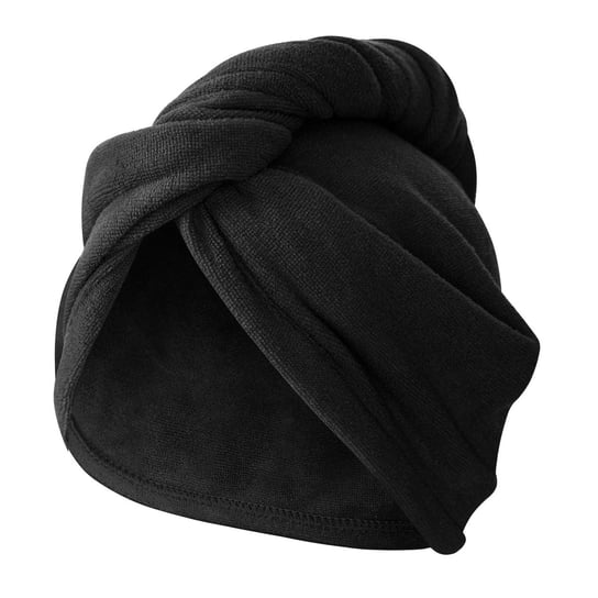 Czarny Turban Ręcznik Do Włosów ACTIVE Spod Igły i Nitki