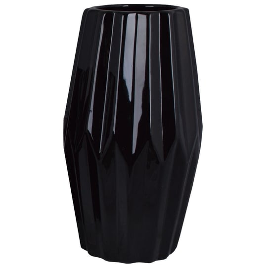 Czarny wazon ceramiczny Karbi 21 cm Duwen