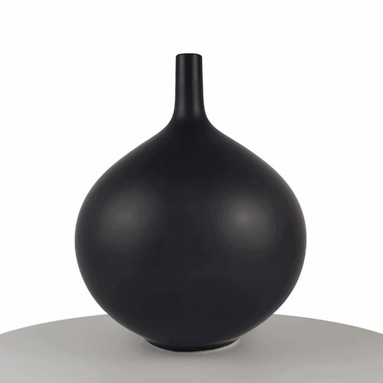Czarny Wazon Dekoracyjny Ceramiczny Sevilla - 24cm Matowy Inna marka