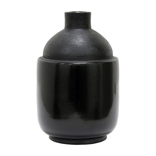 Czarny wazon z kamionki Kana Pallero