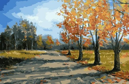 Czas na jesień - malowanie po numerach 50x40 ArtOnly
