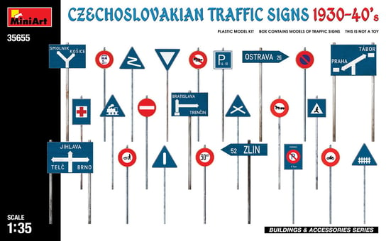 Czechoslovakian Traffic Signs 1930-40s 1:35 MiniArt 35655 MiniArt