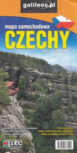 Czechy. Mapa 1:500 000 Opracowanie zbiorowe