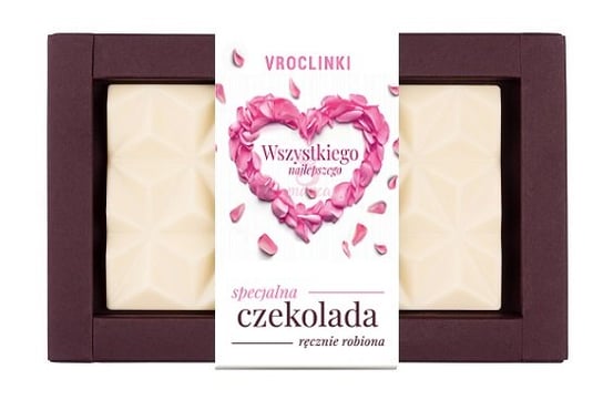Czekolada biała bez dodatków - Dzień Kobiet Vroclinki Vroclinki - Wrocławskie Praliny