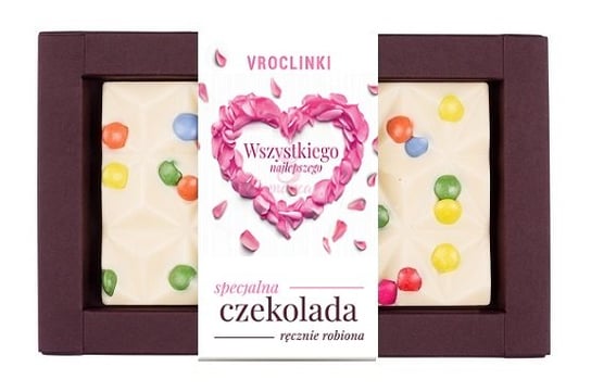 Czekolada biała z lentilkami - Dzień Kobiet Vroclinki Vroclinki - Wrocławskie Praliny