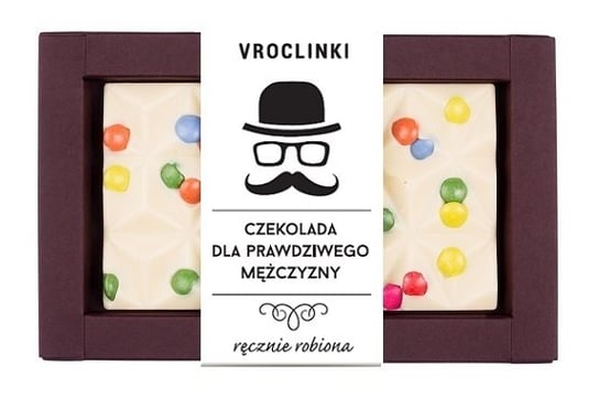 Czekolada biała z lentilkami - Dzień Mężczyzn Vroclinki Vroclinki - Wrocławskie Praliny