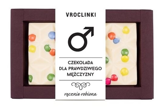 Czekolada biała z lentilkami - Dzień Mężczyzn Vroclinki Vroclinki - Wrocławskie Praliny