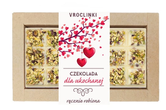 Czekolada biała z pistacjami dla ukochanej Vroclinki - Wrocławskie Praliny