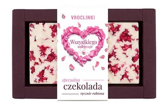Czekolada biała z żurawiną - Dzień Kobiet Vroclinki Vroclinki - Wrocławskie Praliny