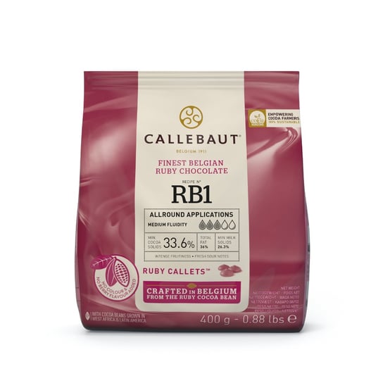 Czekolada Callebaut Ruby Rubin 400g Callebaut
