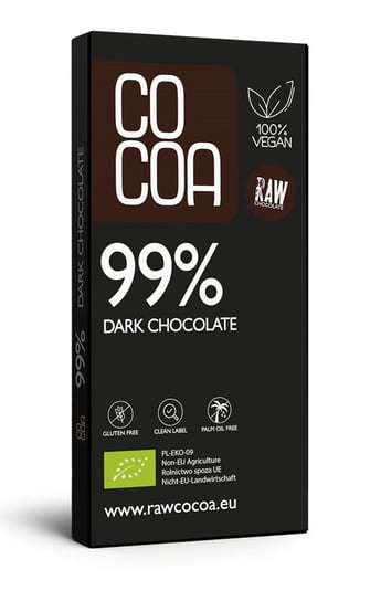 CZEKOLADA CIEMNA 99 % BEZGLUTENOWA BIO 50 g - COCOA Cocoa