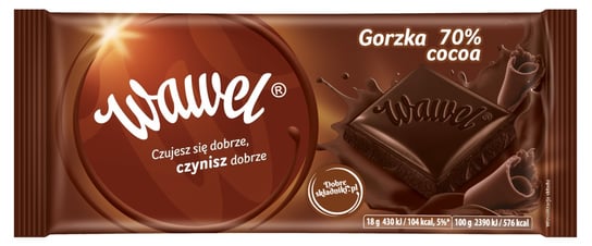 Czekolada gorzka 70% cocoa Wawel 100g Wawel