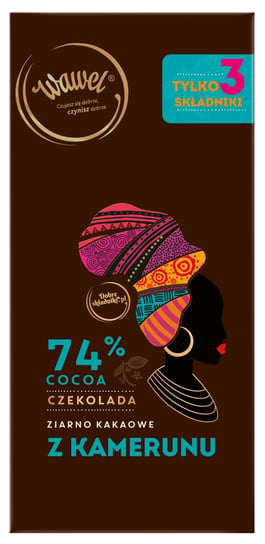 Czekolada Gorzka 74% cocoa z ziarnem z Kamerunu Wawel 100 g Wawel