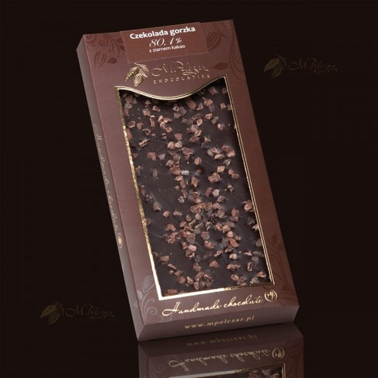 Czekolada gorzka 80,1% z ziarnem kakao M. Pelczar Chocolatier