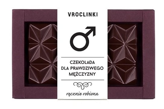 Czekolada gorzka bez cukru bez dodatków - Dzień Mężczyzn Vroclinki Vroclinki - Wrocławskie Praliny