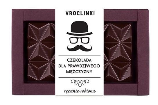 Czekolada gorzka bez cukru bez dodatków - Dzień Mężczyzn Vroclinki Vroclinki - Wrocławskie Praliny