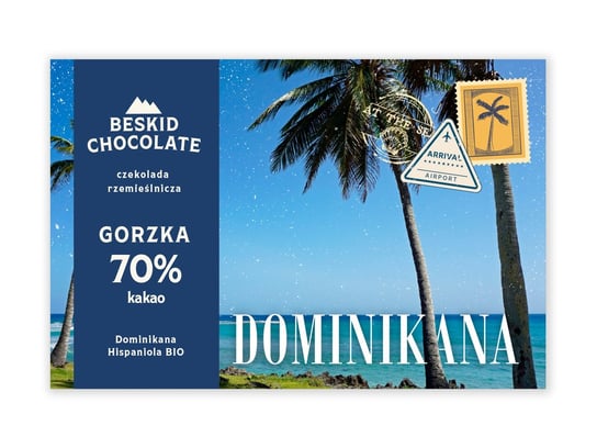 Czekolada gorzka Dominikana Hispaniola BIO 70% Beskid Chocolate