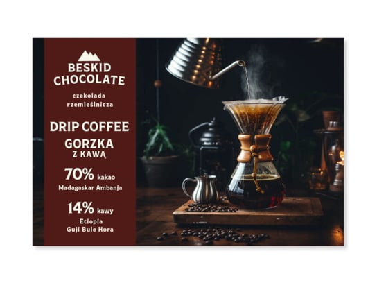 Czekolada Gorzka Drip Coffee 70% Beskid Chocolate