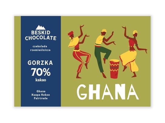 Czekolada gorzka Ghana Kuapa Kokoo 70% Beskid Chocolate
