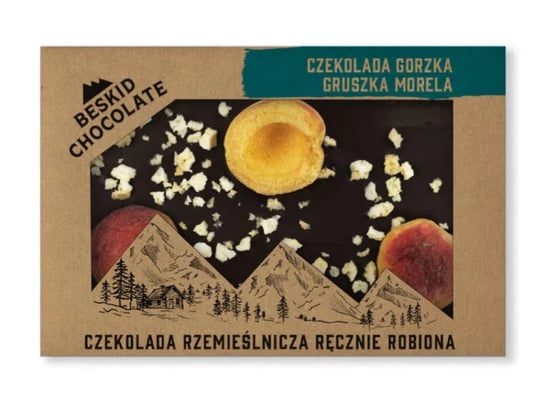 Czekolada Gorzka Gruszka - Morela Beskid Chocolate