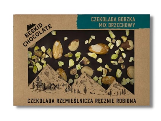 Czekolada Gorzka Mix Orzechowy Beskid Chocolate