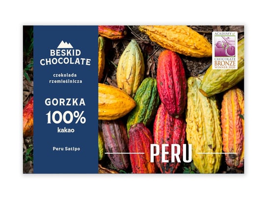Czekolada gorzka Peru Satipo BIO 100% Beskid Chocolate