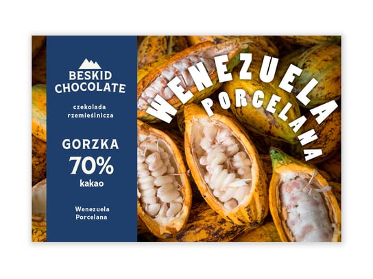 Czekolada gorzka Wenezuela Porcelana 70% Beskid Chocolate