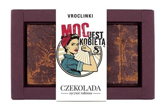 Czekolada gorzka z chilli - Dzień Kobiet Vroclinki Vroclinki - Wrocławskie Praliny