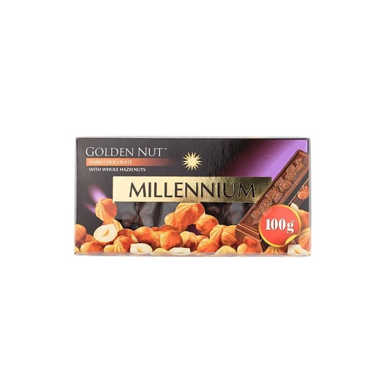 Czekolada gorzka z orzechami laskowymi Golden Nut "Millennium" 100g Inna marka