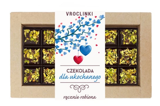 Czekolada gorzka z pistacjami dla ukochanego Vroclinki - Wrocławskie Praliny